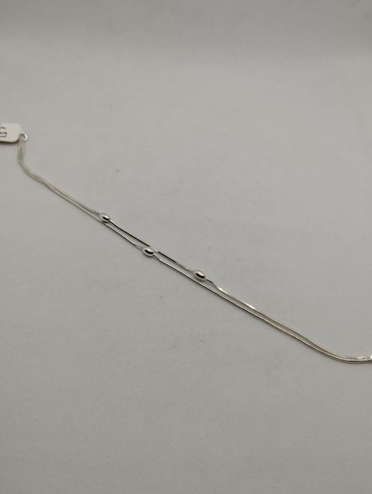 Srebrna bransoletka, próba 925, długość 18 cm