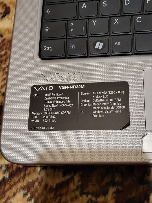 Частина ноутбука Sony Vaio VGN NR32M