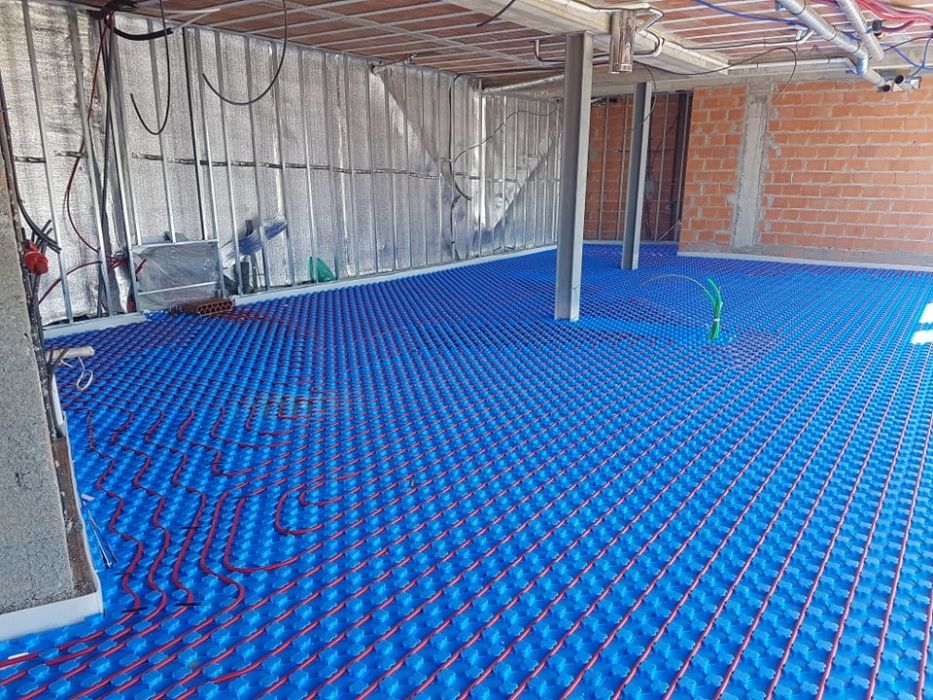 Pavimento radiante hidráulico
