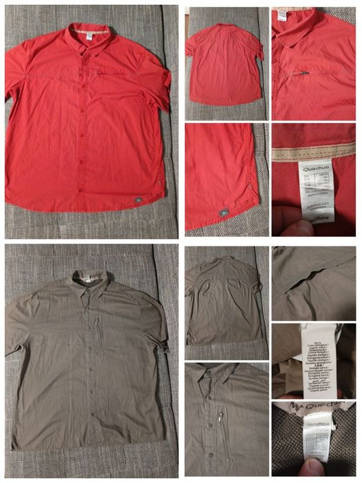 Чоловіча сорочка з короткими рукавами Mammut L; Quechua. Роз. 3XL/2XL
