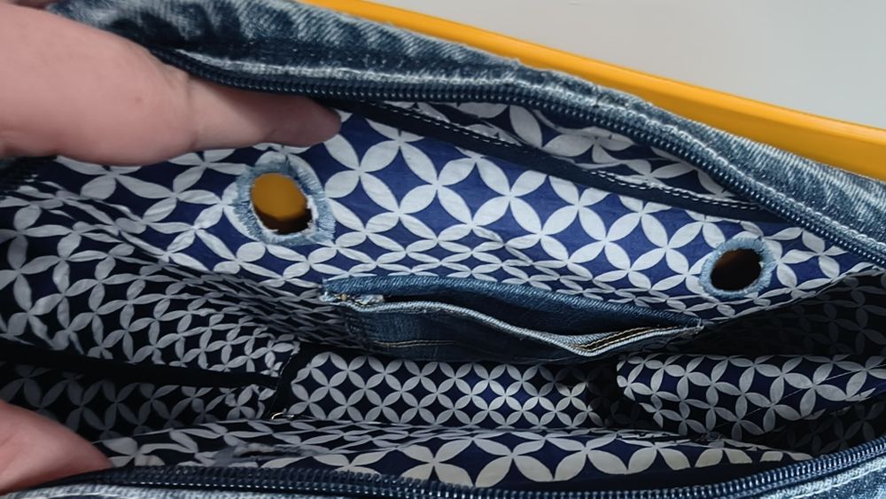 Obag mini jodełka żółty