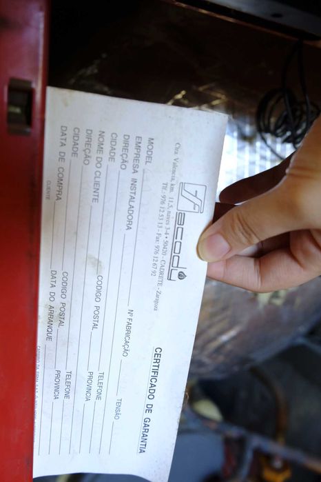 Caldeira a gasóleo marca Lamborghini