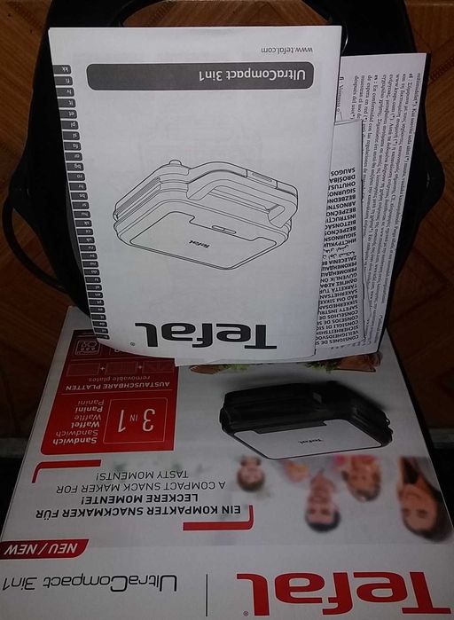 Мультимейкер Tefal UltraCompact 3в1 SW383D10 полностью рабочий
