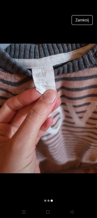 Śliczny sweterek dla dziewczynki. H&M