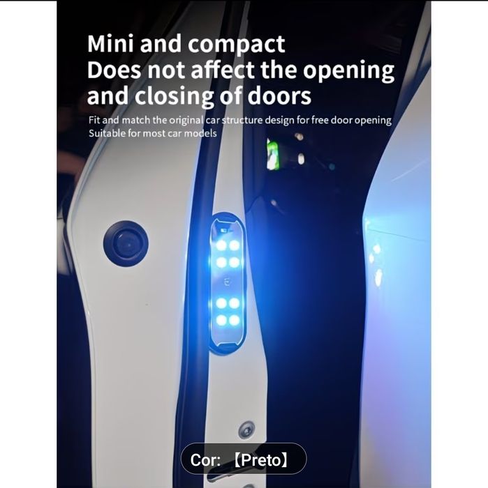 Luzes led para iluminação por baixo da porta do carro,  ou outro sitio qualquer