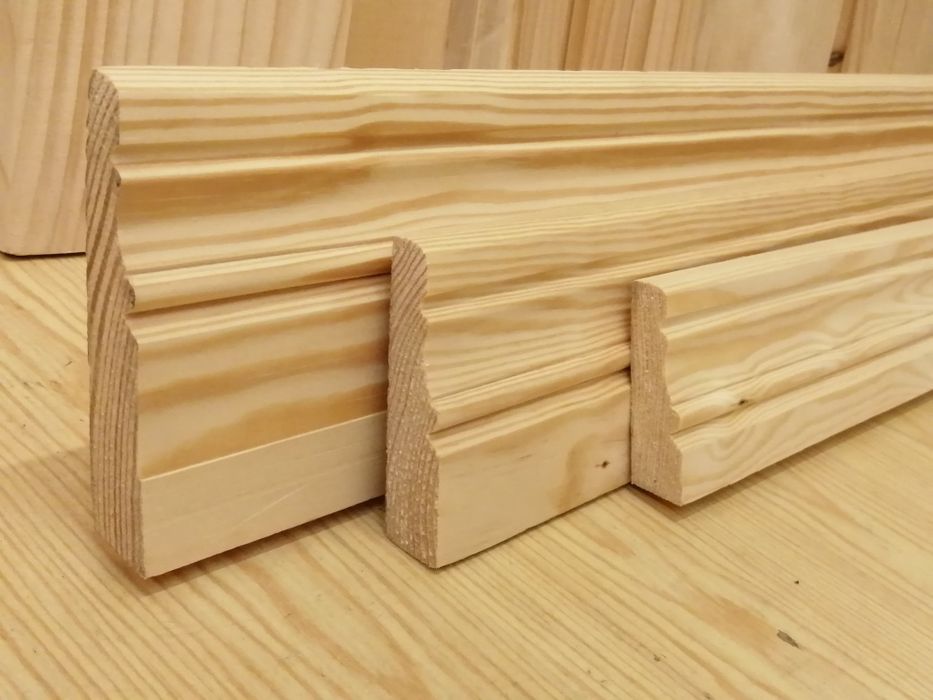 Listwa przypodłogowa sosnowa frezowana retro 70x20 mm