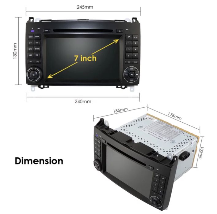 Штатная магнитола Mercedes B200/W245/W639/W169/W906 Sprinter