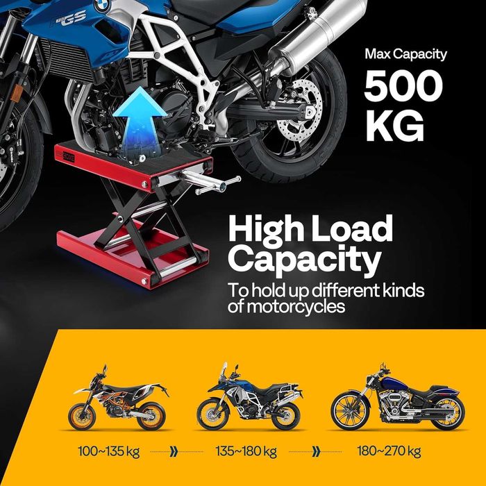 Podnośnik motocyklowy 500kg podnośnik motocyklowy platforma podnosząca