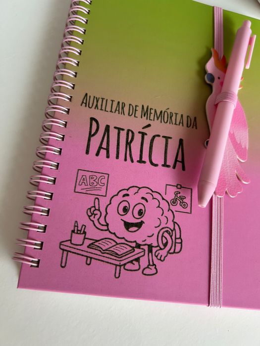 Gravação a laser em agendas/blocos