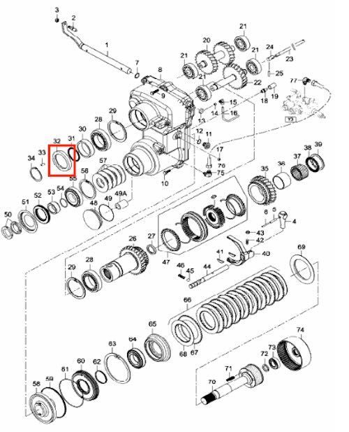 Uszczelka oleju KH1400 POLMOT URSUS 8014H, 9014H, 10014H, Valtra, MF