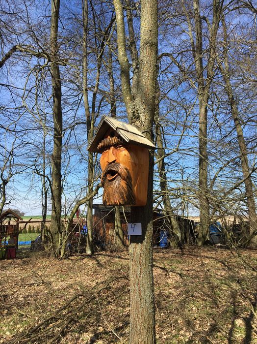 Budka lęgowa dla ptaków – „Bajkowy Dziadek – Podwójny domek”