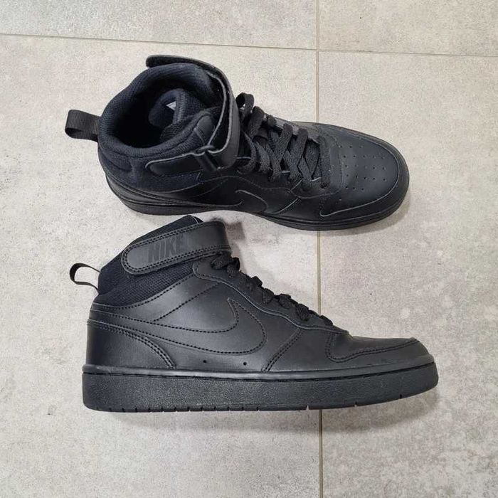 Nike czarne skórzane adidasy za kostkę 39