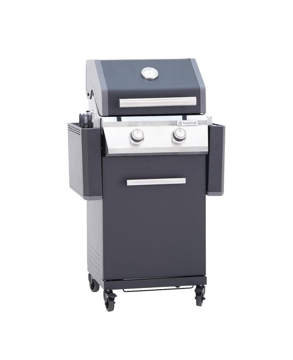 Grelhador Barbecue a gás com 2 queimadores
115x53X115 cm Naterial Kenton Il