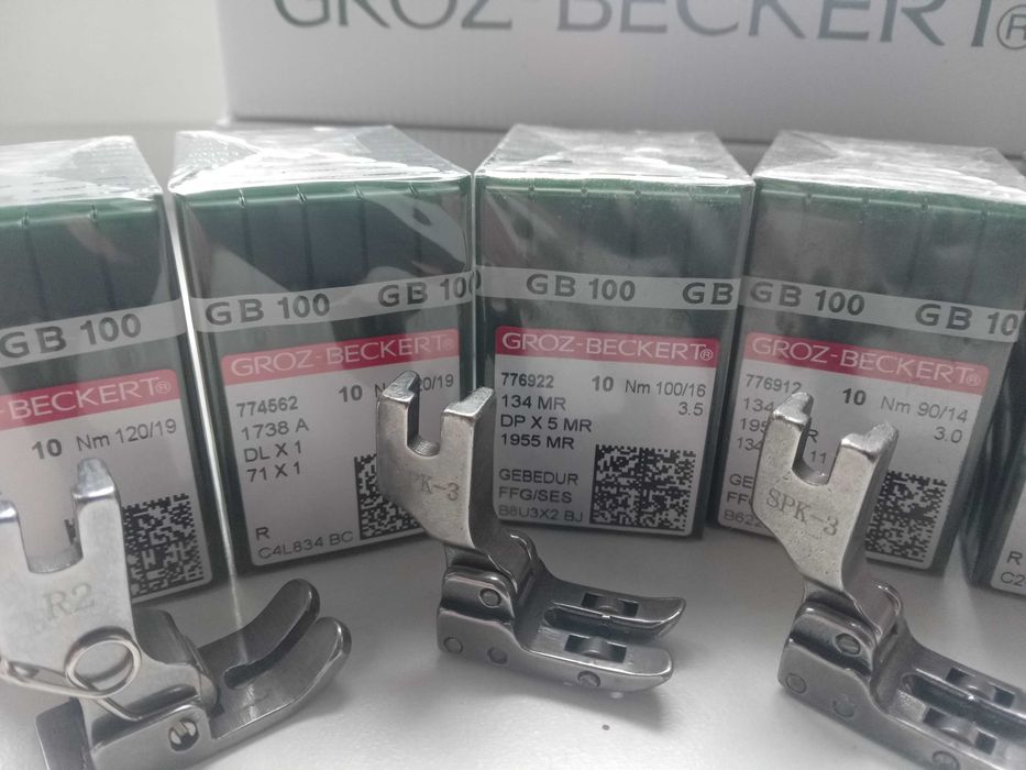 Лапки R-2 и SPK-3 роликовая для плотных тканей