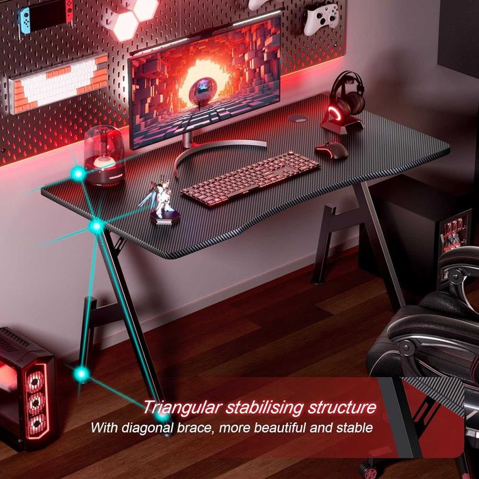 Nowe biurko / stół / blat / 100cm / carbonowe / HLDIRECT !W549!