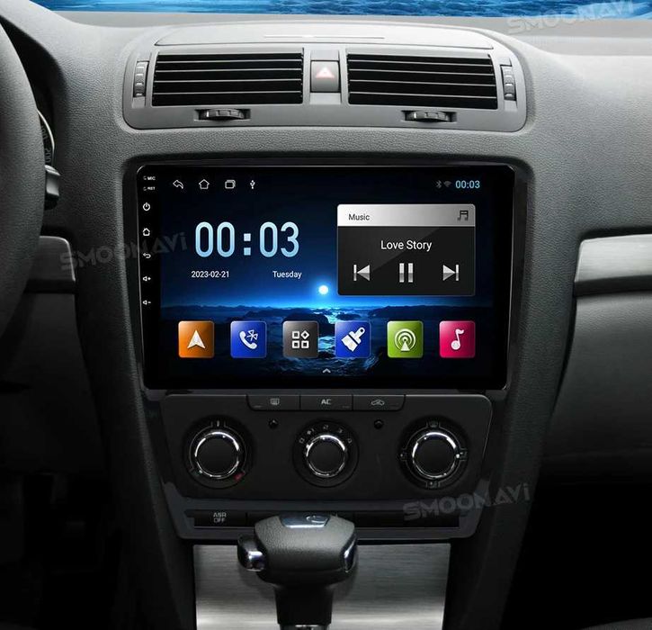 Radio Android 10' do Skoda wifi,gps,bt.