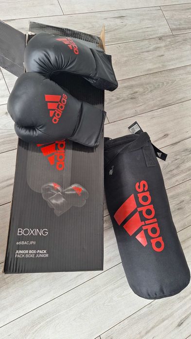 Worek bokserski rękawice dla dzieci adidas junior nowe