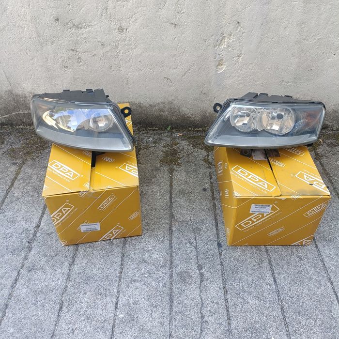 Faróis Audi A6 C6 ,dianteiros,Avant/ Sedan original Hella H7 H1.