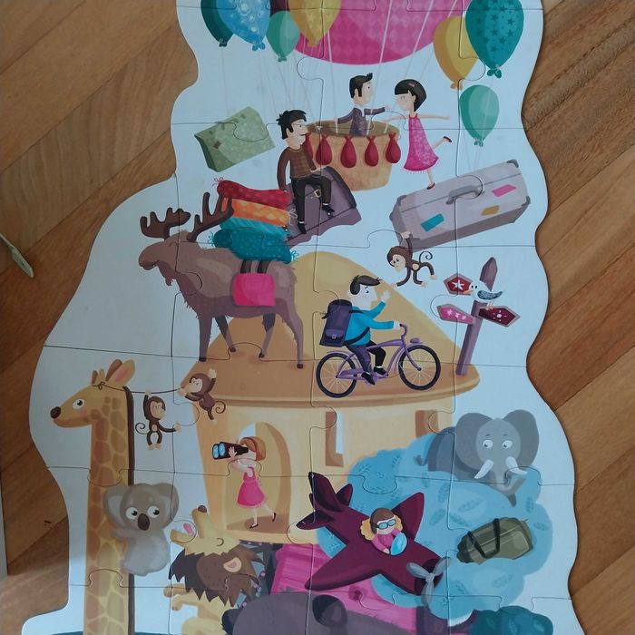 Janod Puzzle "Toutotour" gigante / Mega 39 peças 4-7 anos