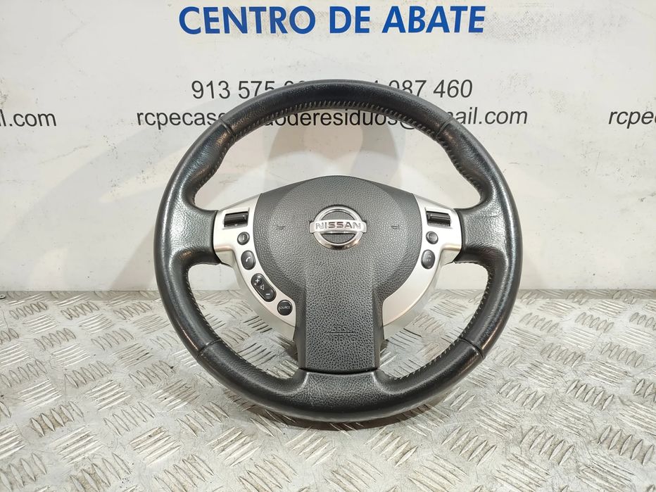 Volante completo em pele original Nissan Qashqai J10 com comandos