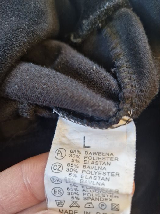 Damskie legginsy welurowe Simple Rozmiar L
