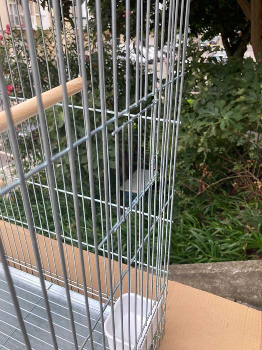 NOVO - Gaiola ZINCADA para Caturra 90x75x50cm