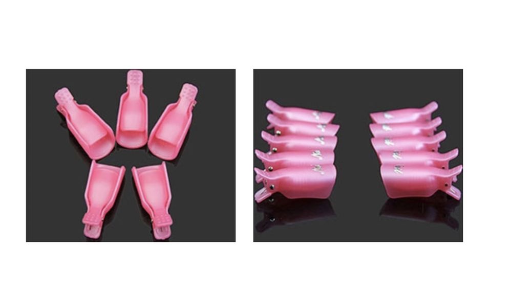 Zestaw 10 klipsów do zdejmowania hybrydy , akrylu , żelu