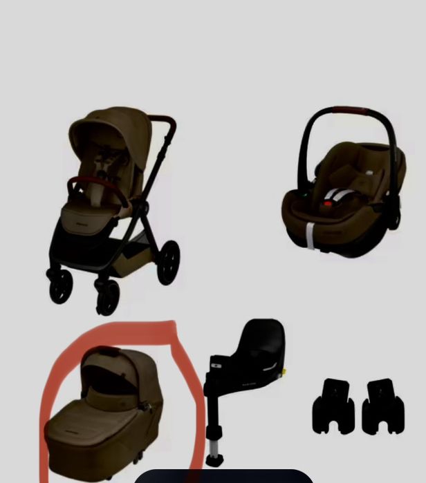 Alcofa confortável para carrinho masi cosi Oxford SENSE+