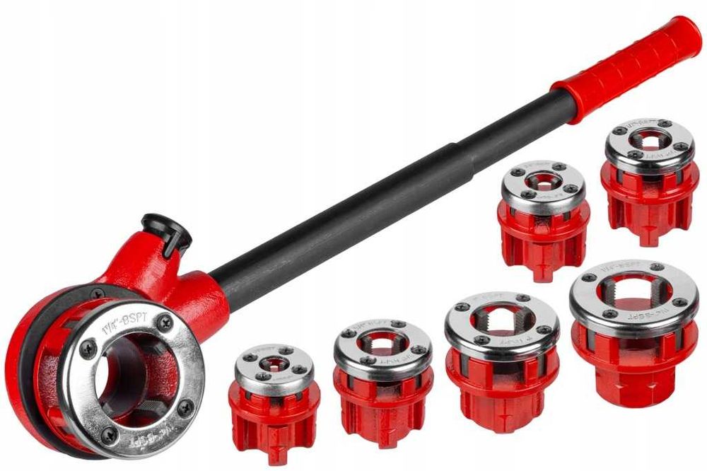 Gwintownica ręczna LEX do rur 6 głowic BSPT 1/4"-1 1/4