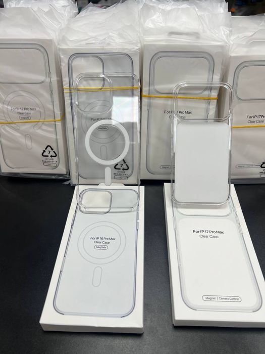 Чохол  iPhone - Original Plastic  Clear MagSafe Case  MagSafe IC  Анімація  Для iPhone 12 / 13 / 14 / 15 / 16 / 17  Crystal Frost Case  MagSafe IC