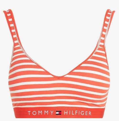 Tommy Hilfiger Bralette M Biustonosz Bawełniany Paski Bez Fiszbin