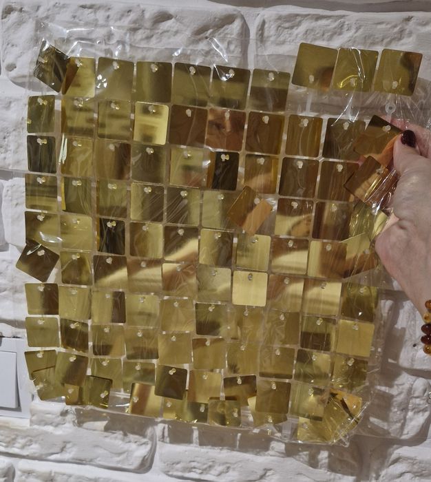 Panele cekinowe zloty szampański  nowe