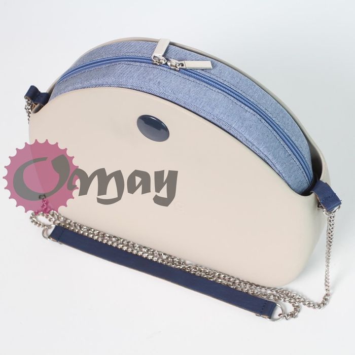 organizer do OBAG MOON LIGHT len niebieski brokat 2 kieszenie OMAY