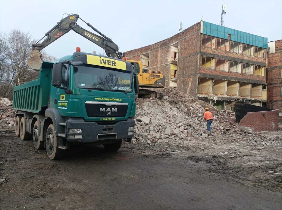 Transport-Wywóz Ziemi i Gruzu,Betonu-Wyburzenia-Wynajem-Wykopy-Usługi