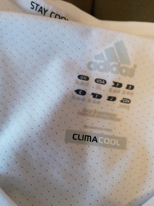 Koszulka sportowa biala Adidas ML elastan