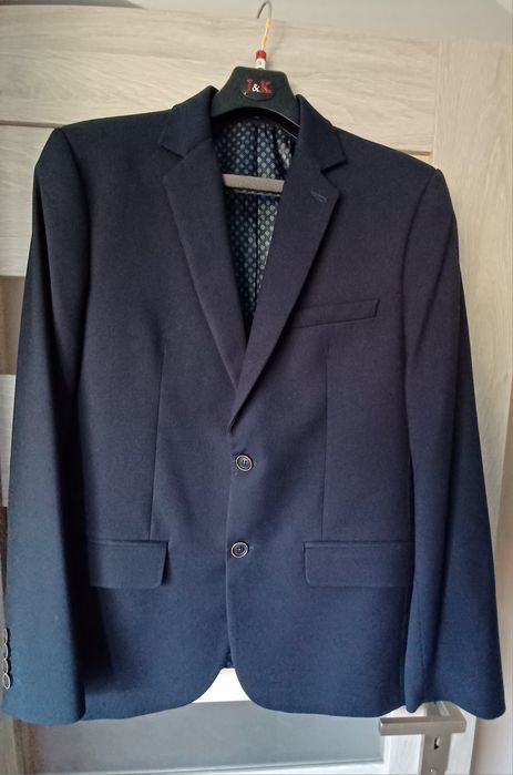 Garnitur młodzieżowy J&K granat slim 170 /182