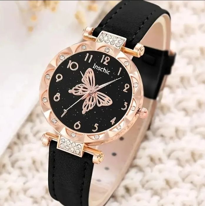 Zegarek motyle komplet