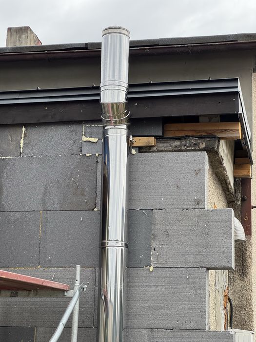 Komin nierdzewny ocieplony odcinek 1m