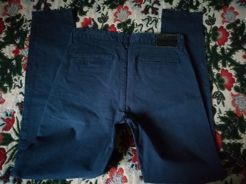 Calças de homem azuis