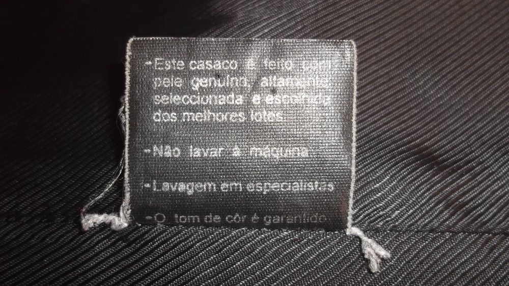 casaco de senhora em pele genuina