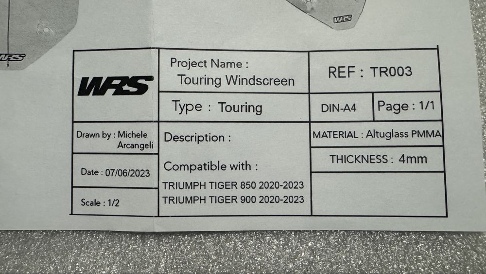 Para Brisas WRS TR003 Transparente