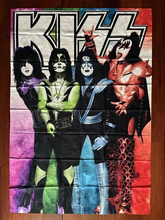 KISS Банер тканевий флаг 3-D постер