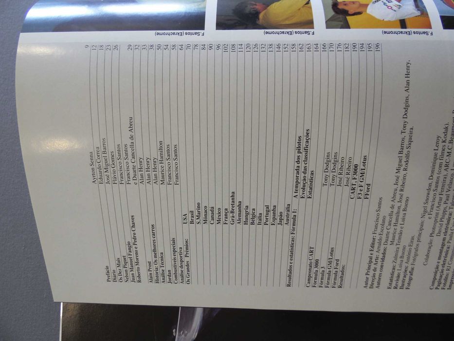 Livro Formula 1 91/92