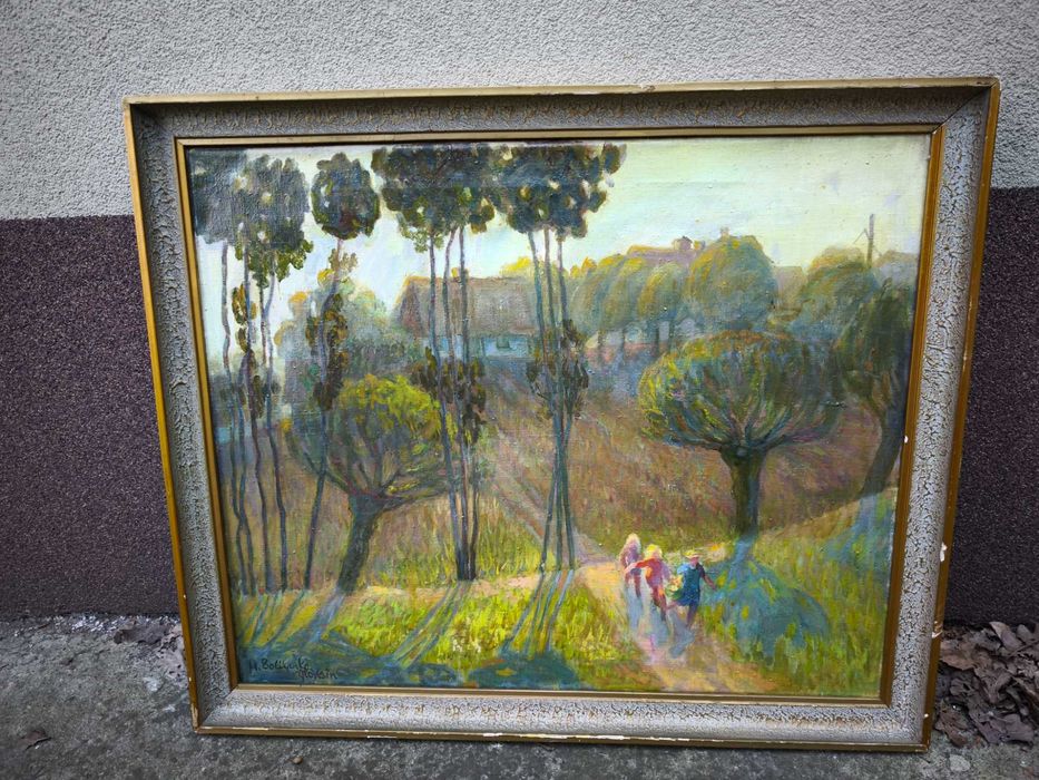 W słoneczny dzień -H.Bolińska-Glokskin-obraz olejny