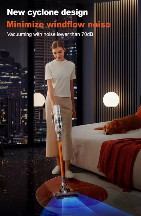 НОВИЙ Бездротовий вертикальний пилосос ABIR VC205 LED дисплей