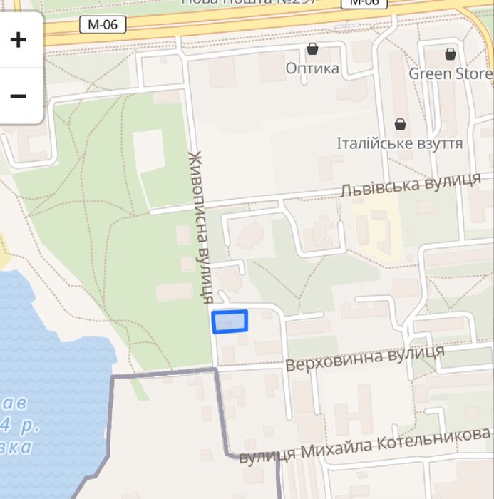 Ділянка в Києві м Житомирська Академмістечко МБУ 8 поверхів 9 сот