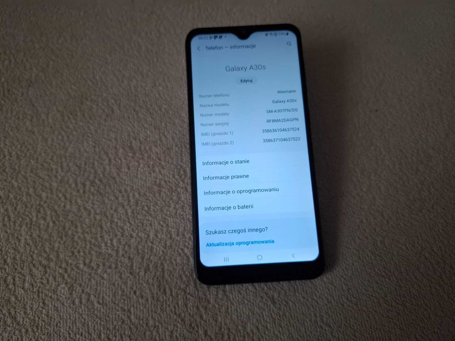 Smartfon SAMSUNG Galaxy A30s 4/64GB 6.4" LTE+ programy nawigacyjne TIR