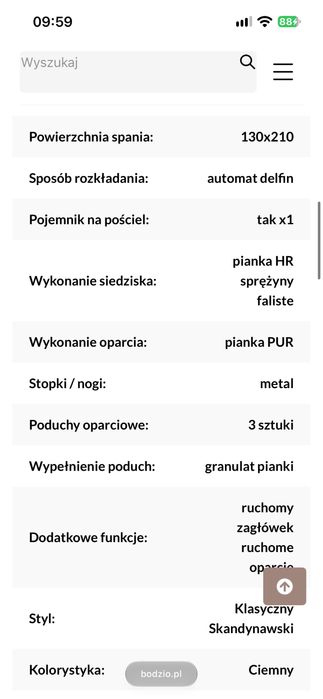 Narożnik Sydney (lewy)