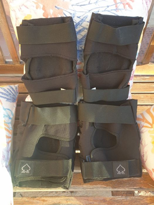 Joelheiras e Cotoveleiras PRO-TEC – Conjunto Completo – Muito Bom Estado