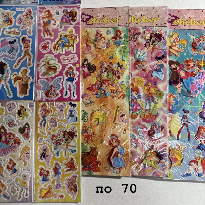 наклейки winx вінкс винкс наліпки